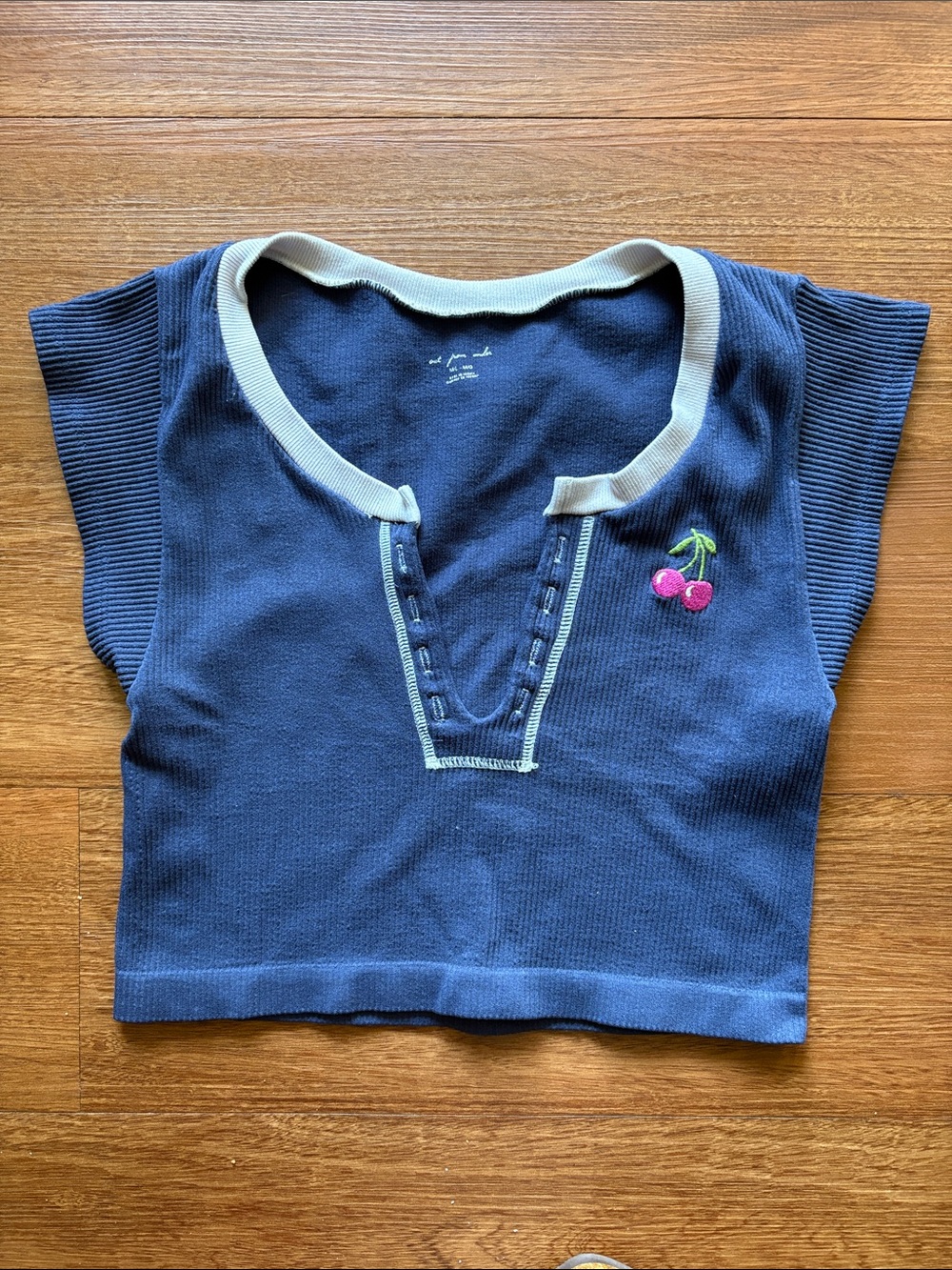 Urban Outfitters Out From Under Cherry Crop Top Medium
